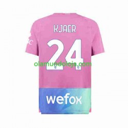 Camisola AC Milan Simon Kjaer 24 Homem Equipamento Terceiro 2023-2024 Manga Curta